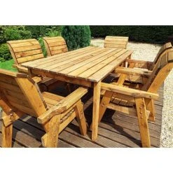 6 Seater Rectangular Table Set -Bloom Haven Herbaceous Perennials Deals Store HB1520Pic4