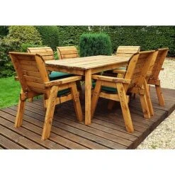6 Seater Rectangular Table Set -Bloom Haven Herbaceous Perennials Deals Store HB15G20Pic6