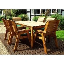 6 Seater Rectangular Table Set -Bloom Haven Herbaceous Perennials Deals Store HB15G20Pic7