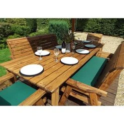 8 Seater Rectangular Table Set With Benches -Bloom Haven Herbaceous Perennials Deals Store HB16G20Pic6