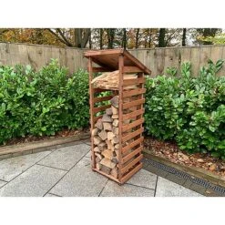Charles Taylor Wooden Log Store Small 2 X 2ft