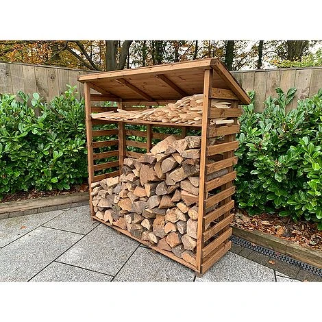 Wooden Log Store Large 5 X 2ft 1 Wooden Log Store Large 5 X 2ft