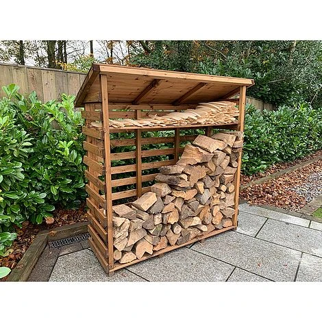 Wooden Log Store Large 5 X 2ft 2 Wooden Log Store Large 5 X 2ft - Image 2