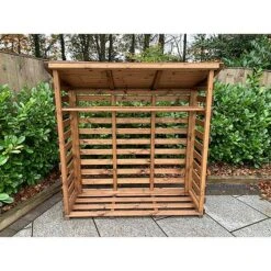Wooden Log Store Large 5 X 2ft 10 Wooden Log Store Large 5 X 2ft -Bloom Haven Herbaceous Perennials Deals Store HB203206