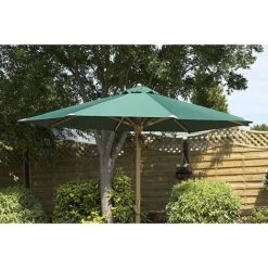 Charles Taylor Wooden Parasol Green -Bloom Haven Herbaceous Perennials Deals Store HB32 220Garden20Parasol Umbrella20green20top