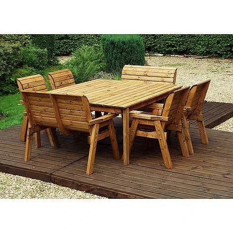 8 Seater Square Table Set With Benches 1 8 Seater Square Table Set With Benches