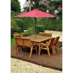 8 Seater Square Table Set With Benches 8 8 Seater Square Table Set With Benches -Bloom Haven Herbaceous Perennials Deals Store HB44B20Pic2