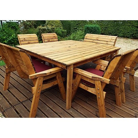 8 Seater Square Table Set With Benches 4 8 Seater Square Table Set With Benches - Image 4