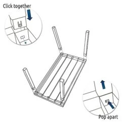 Idooka Faux Wood Garden Coffee Table - Waterproof Patio Side Table For Outdoor Use 15 Idooka Faux Wood Garden Coffee Table - Waterproof Patio Side Table For Outdoor Use -Bloom Haven Herbaceous Perennials Deals Store Instructions2