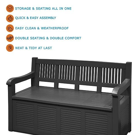 Idooka Black Storage Bench 5 Idooka Black Storage Bench - Image 5