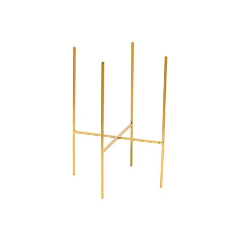 Luso Plant Stand In Gold H38Cm D27Cm 1 Luso Plant Stand In Gold H38Cm D27Cm
