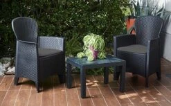 Idooka Tea For Two Dark Grey Bistro Set -Bloom Haven Herbaceous Perennials Deals Store Lifestyle13