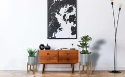 Idooka Metal Barrel Plant Pot Pair With Wooden Stands 13 Idooka Metal Barrel Plant Pot Pair With Wooden Stands -Bloom Haven Herbaceous Perennials Deals Store Lifestyle202