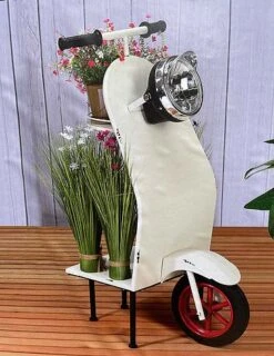 Idooka Small Scooter End Tables Garden Decoration -Bloom Haven Herbaceous Perennials Deals Store Lifestyle20White20Original