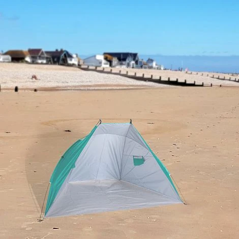 Idooka Outdoors Beach Tent Shelter With Inner Pockets Carrying Pouch UPF 50+ Blue/Green 10 Idooka Outdoors Beach Tent Shelter With Inner Pockets Carrying Pouch UPF 50+ Blue/Green - Image 10