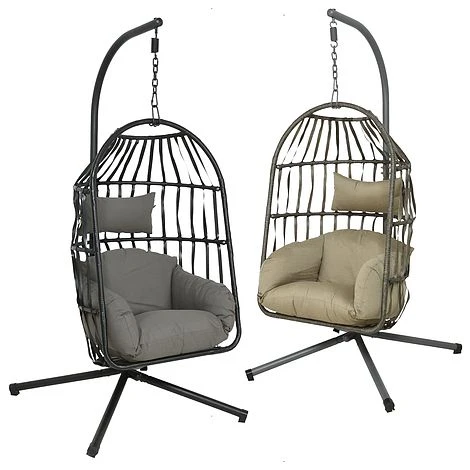 Idooka Rattan Hanging Garden Egg Chair 1 Idooka Rattan Hanging Garden Egg Chair