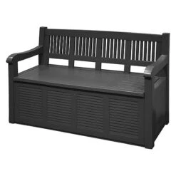 Idooka Black Storage Bench 9 Idooka Black Storage Bench -Bloom Haven Herbaceous Perennials Deals Store Main42
