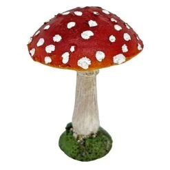 Set Of 3 Red Cap Garden Mushroom Ornaments 11 Set Of 3 Red Cap Garden Mushroom Ornaments -Bloom Haven Herbaceous Perennials Deals Store NJ1034 1