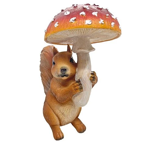 Squirrel With Mushroom Garden Animal Ornament 8 Squirrel With Mushroom Garden Animal Ornament - Image 8