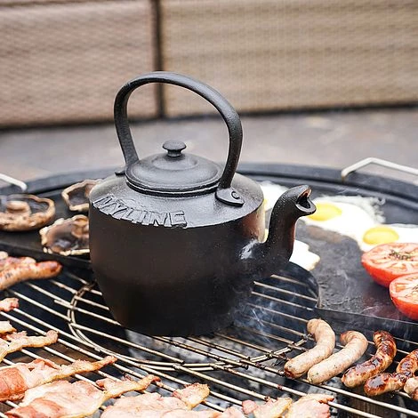 Outdoor Colorado Cast Iron Kettle In Black H24Cm W17.5Cm 2 Outdoor Colorado Cast Iron Kettle In Black H24Cm W17.5Cm - Image 2