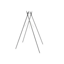 Outdoor Colorado Metal Cooking Stand With Chain In Black H136Cm W96Cm