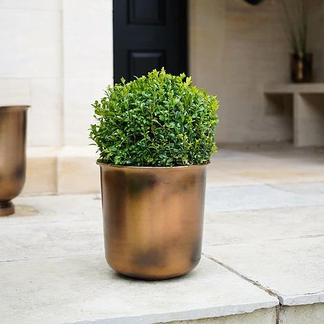 Outdoor Hampton Copper Metal Planter H28Cm W27.5Cm 2 Outdoor Hampton Copper Metal Planter H28Cm W27.5Cm - Image 2