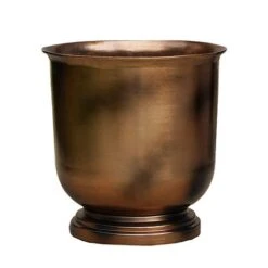 Outdoor Hampton Copper Metal Urn H40Cm W31.5Cm