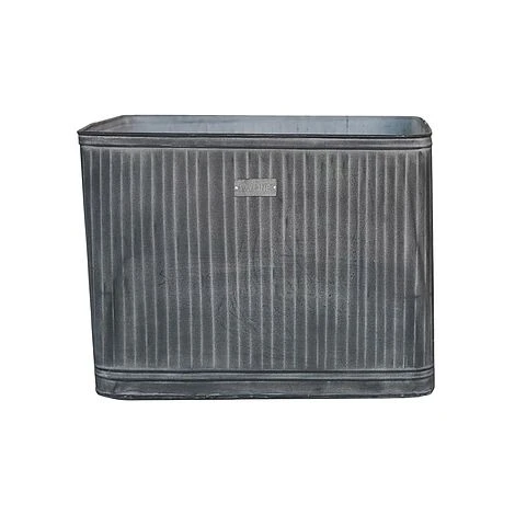 Outdoor Hampton Rectangular Galvanised Metal Planter H45Cm W80Cm 1 Outdoor Hampton Rectangular Galvanised Metal Planter H45Cm W80Cm