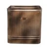 Outdoor Hampton Square Copper Metal Planter H45Cm W44Cm