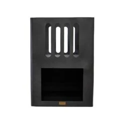 Outdoor Libra Contemporary Firebowl In Matt Black H55CM W45CM