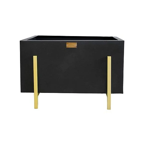 Outdoor Orion Firebowl In Matt Black/Antique Gold H40CM W62CM 1 Outdoor Orion Firebowl In Matt Black/Antique Gold H40CM W62CM