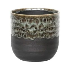 Olivine Reactive Glaze Planter H25Cm D25Cm