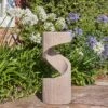 Outdoor Spiral Water Feature Sandstone H82CM W35CM