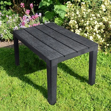 Idooka Faux Wood Garden Coffee Table - Waterproof Patio Side Table For Outdoor Use 9 Idooka Faux Wood Garden Coffee Table - Waterproof Patio Side Table For Outdoor Use - Image 9