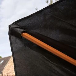 Wooden Garden Parasol 2.4m -Bloom Haven Herbaceous Perennials Deals Store P27B LS4