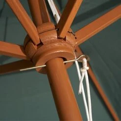 Wooden Garden Parasol 2.4m -Bloom Haven Herbaceous Perennials Deals Store P27G LS3