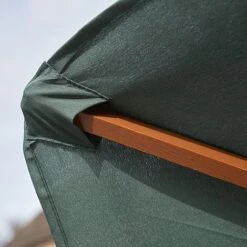 Wooden Garden Parasol 2.4m -Bloom Haven Herbaceous Perennials Deals Store P27G LS5