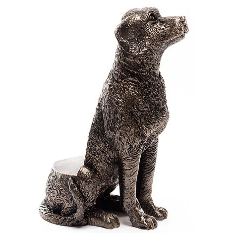 Antique Bronze Coloured Sitting Labrador Potty Feet - Plant Pot Feet 2 Antique Bronze Coloured Sitting Labrador Potty Feet - Plant Pot Feet - Image 2