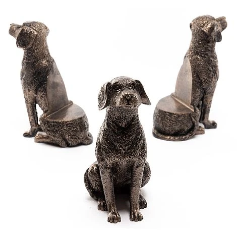 Antique Bronze Coloured Sitting Labrador Potty Feet - Plant Pot Feet 4 Antique Bronze Coloured Sitting Labrador Potty Feet - Plant Pot Feet - Image 4