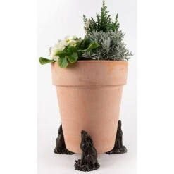 Antique Bronze Coloured Moongazing Hare Potty Feet - Plant Pot Feet 15 Antique Bronze Coloured Moongazing Hare Potty Feet - Plant Pot Feet -Bloom Haven Herbaceous Perennials Deals Store PF0057 2 new