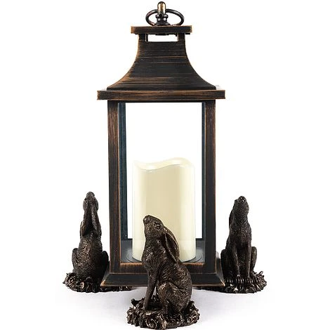 Antique Bronze Coloured Moongazing Hare Potty Feet - Plant Pot Feet 2 Antique Bronze Coloured Moongazing Hare Potty Feet - Plant Pot Feet - Image 2