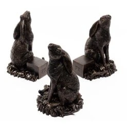 Antique Bronze Coloured Moongazing Hare Potty Feet - Plant Pot Feet 16 Antique Bronze Coloured Moongazing Hare Potty Feet - Plant Pot Feet -Bloom Haven Herbaceous Perennials Deals Store PF0057 9 new