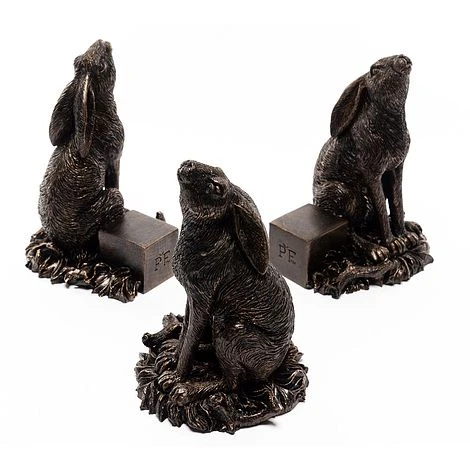 Antique Bronze Coloured Moongazing Hare Potty Feet - Plant Pot Feet 8 Antique Bronze Coloured Moongazing Hare Potty Feet - Plant Pot Feet - Image 8