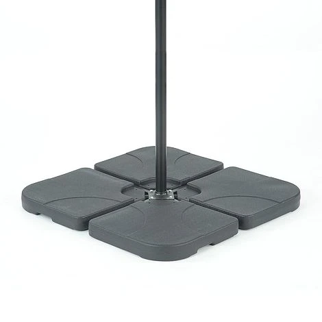 Universal Overhanging Parasol Base Set Of 4 X 14L Segments 1 Universal Overhanging Parasol Base Set Of 4 X 14L Segments