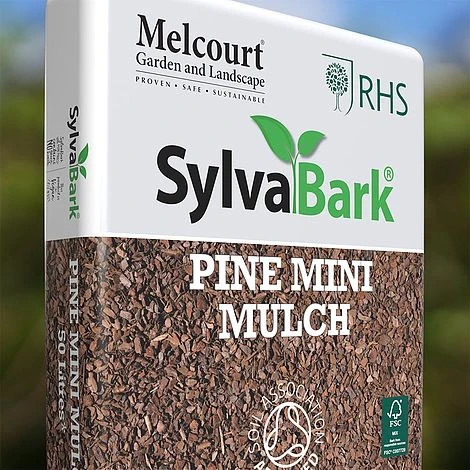 RHS SylvaBark Pine Mini Mulch Bark 1 RHS SylvaBark Pine Mini Mulch Bark