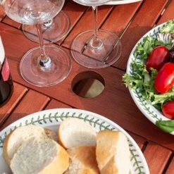 Rowlinson Plumley Hardwood Dining Set 6 Seater Grey Cushions 12 Rowlinson Plumley Hardwood Dining Set 6 Seater Grey Cushions -Bloom Haven Herbaceous Perennials Deals Store PLUMGREY6 PlumleyDiningSetGREY 05