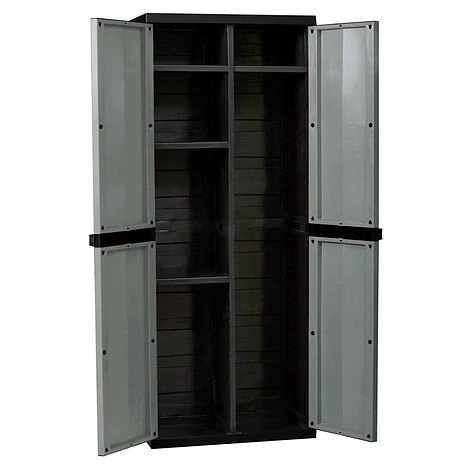 Toomax Garden Storage Cabinet Dark Grey Large 2 Toomax Garden Storage Cabinet Dark Grey Large - Image 2