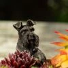 Antique Bronze Coloured Schnauzer Pot Buddy - Pot Hanger
