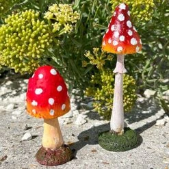 Set 3 Garden Mushroom Ornaments -Bloom Haven Herbaceous Perennials Deals Store SET3MUSH 8