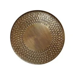 Solis Embossed Tray Gold W40CM